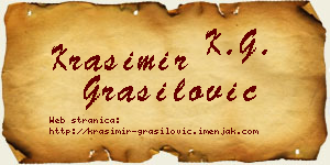 Krasimir Grasilović vizit kartica